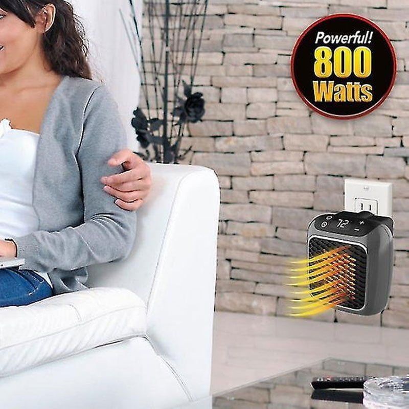 Αερόθερμο Κεραμικό Πρίζας 800W Με Ρυθμιζόμενο Θερμοστάτη & Χρονοδιακόπτη - Handy heater turbo 800 - Image 2