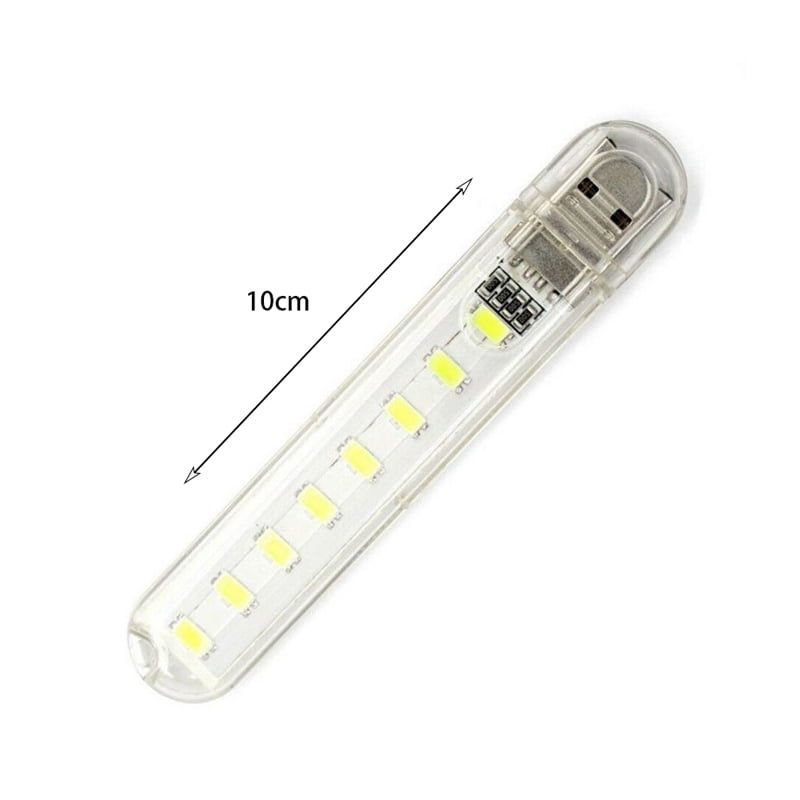 Mini USB LED φορητό φως με 8 led Cool white - Image 4