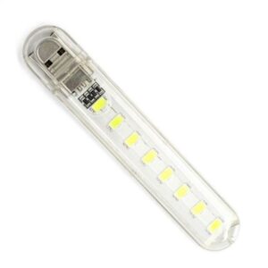 Mini USB LED φορητό φως με 8 led Cool white - sukki.gr