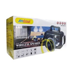 Andowl Q-YX1793 ηλιακό φορητό ηχείο με USB - Solar wireless speaker - sukki.gr