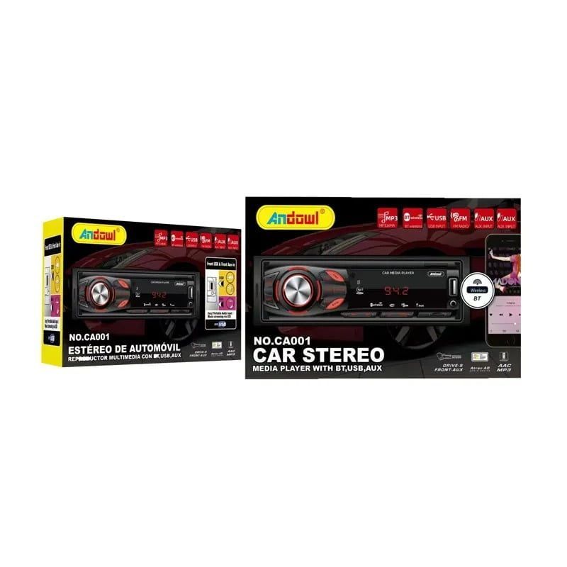 Andowl MP3 player αυτοκινήτου με είσοδο USB/SD/AUX CA001 - Car MP3 player - Image 3