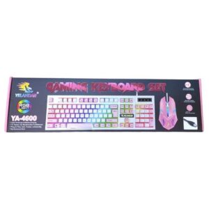 Yelandar YA-4600 Σετ πληκτρολόγιο & ποντίκι ενσύρματα RGB φωτισμός - Gaming keyboard set RGB light - sukki.gr