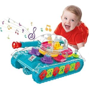 YJTOYS Παιδικό παιχνίδι τανκ με μουσική και φως 3+ - Gear tank for kids YJ388-17 - sukki.gr