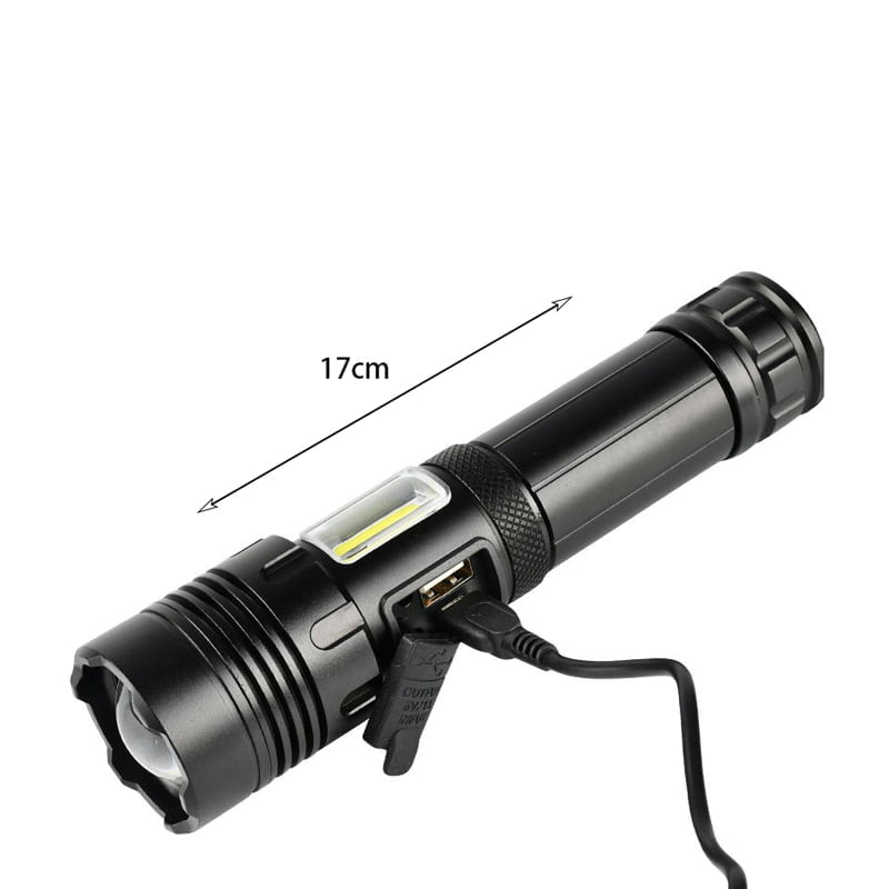 Επαναφορτιζόμενος Φακός BX-P19 - COB light flashlight - Image 3