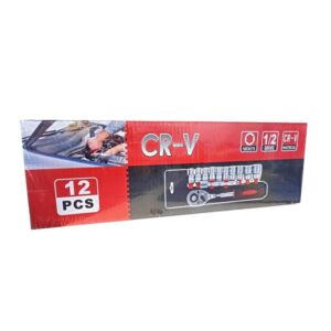 Alternative view of Σετ Καστάνια Καρυδάκια 1/2" Τεμάχια CR-V 12τεμ - CR-V Set Sockets