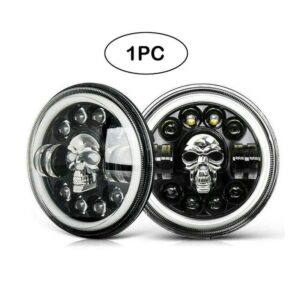 Halley GrowPal LED στρογγυλός προβολέας μηχανής νεκροκεφαλή 12V-80V - Headlights motor - sukki.gr