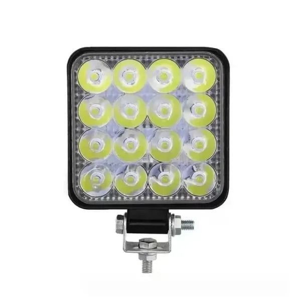 Προβολέας Τετράγωνος για Αυτοκίνητο 16 Led 48W 3cm – Car Super-Power Square - Image 2