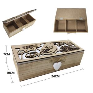 Ξύλινο αποθηκευτικό κουτί M145B - Wooden storage box - sukki.gr