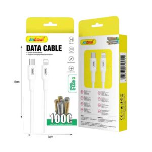 Alternative view of Andowl Καλώδιο δεδομένων Type-c σε Lightning 3Α Q-SJ30 - Data Cable