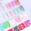 Globalnail Διακοσμητικά Νυχιών Πεταλούδες Confetti Σετ 12 Χρώματα - Nail art butterfly - sukki.gr