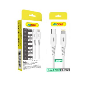 Andowl Καλώδιο δεδομένων Type-c σε Lightning 30W Q-SJ7B - Data Cable - sukki.gr