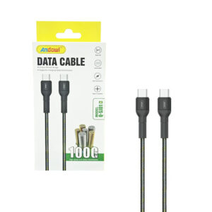Andowl Καλώδιο Δεδομένων Type-C σε Type-C 1m Q-SJ01 - Data Cable - sukki.gr