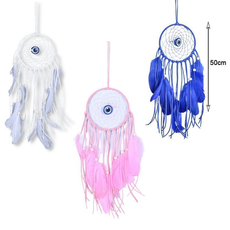 Κρεμαστό διακοσμητικό ονειροπαγίδα 50cm - Hanging decoration dreamcatcher - Image 2