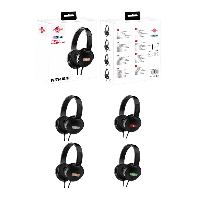 Wisdomup Ενσύρματα Ακουστικά Κεφαλής TDE-08 - Stereo HIFI Headphone - sukki.gr