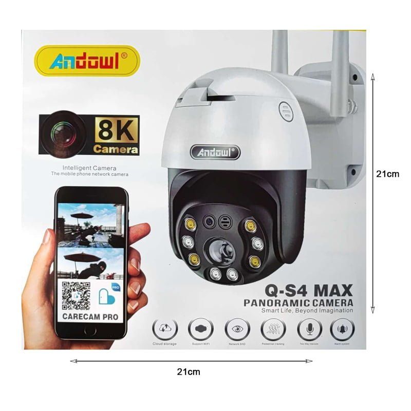 Andowl Q-S4 Max IP Κάμερα Παρακολούθησης Wi-Fi 3MP Full HD+ Αδιάβροχη με Μικρόφωνο - Panoramic Camera - Image 4