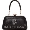 Τσάντα φάκελος clutch CK6021 – Μαύρο BAG TO BAG - sukki.gr
