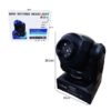 Φωτορυθμικό με περιστρεφόμενη κεφαλή 10W- Mini moving projector 10W - sukki.gr