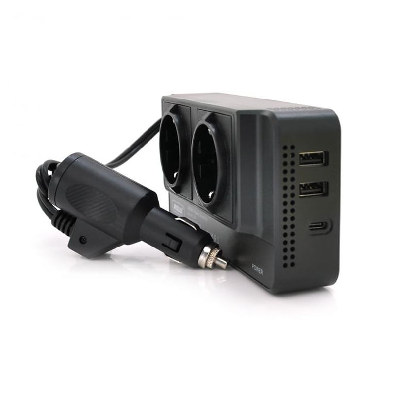 Andowl Inverter Αυτοκινήτου Τροποποιημένου Ημιτόνου 300W για 12V DC με 2xUSB Q-CC8200 – Power Inverter - Image 2