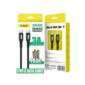 Andowl Καλώδιο δεδομένων Type-c σε Type-c 6Α Q-SJ338 - Data Cable - sukki.gr