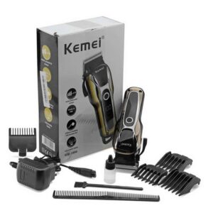 Kemei Επαγγελματική Επαναφορτιζόμενη Κουρευτική Μηχανή KM-1990 - Hair Clipper - sukki.gr