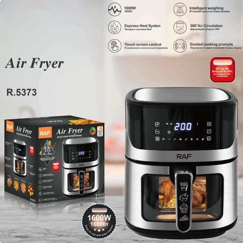 RAF Φριτέζα Αέρος με Αποσπώμενο Κάδο 8.3lt 1600W R.5373 - Air Fryer - Image 2