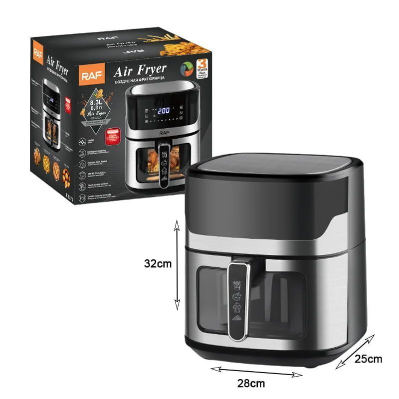 RAF Φριτέζα Αέρος με Αποσπώμενο Κάδο 8.3lt 1600W R.5373 - Air Fryer - Image 7