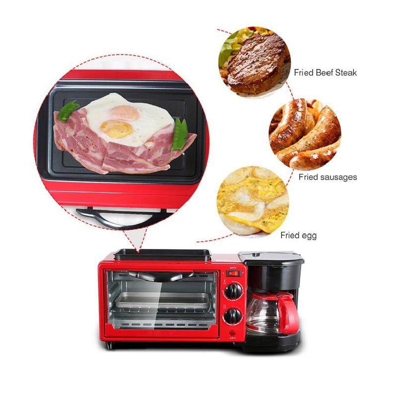 RAF 3 σε Ηλεκτρικός φούρνος με καφετιέρα R.5308R - 3 in 1 Breakfast Maker - Image 6