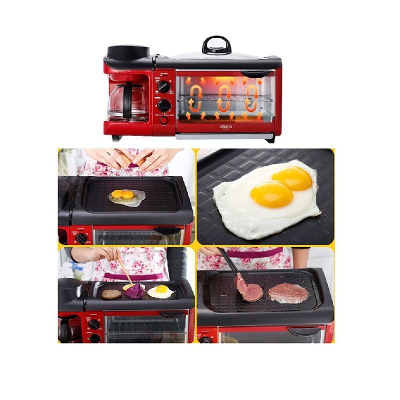 RAF 3 σε Ηλεκτρικός φούρνος με καφετιέρα R.5308R - 3 in 1 Breakfast Maker - Image 7