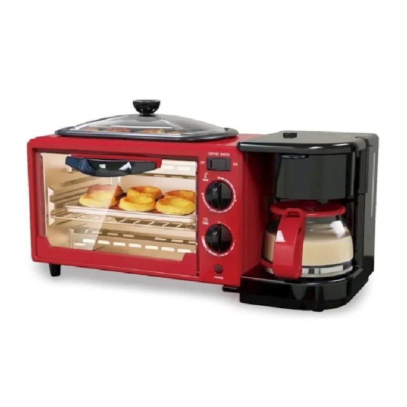RAF 3 σε Ηλεκτρικός φούρνος με καφετιέρα R.5308R - 3 in 1 Breakfast Maker - Image 2