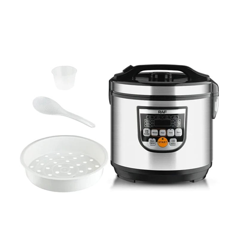 RAF Ηλεκτρικός Πολυμάγειρας Rice Cooker 5L 700W με Αντικολλητικό Μπολ και 12 Προγράμματα R.178 - Rice Cooker - Image 3