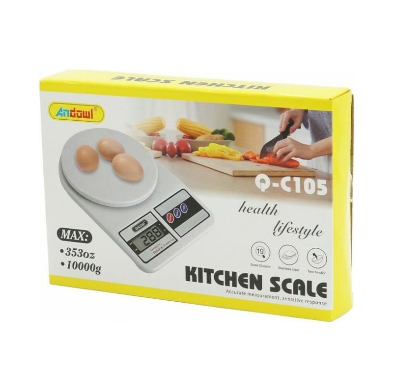 Andowl Ψηφιακή Ζυγαριά Κουζίνας 1gr/10kg Q-C105 - Kitchen Cale - Image 5