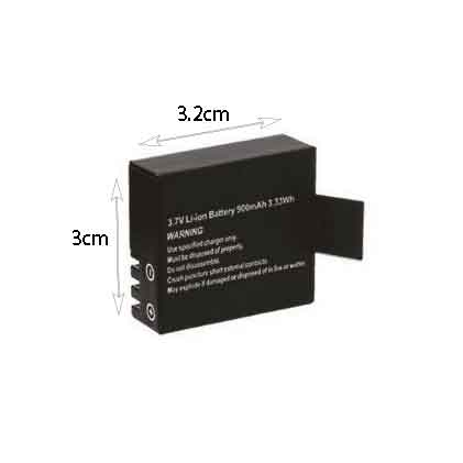 Μπαταρία για Action Camera 3.7V Li-ion 900mAh 3.3Wh- Battery - Image 2
