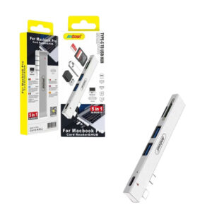 Αντάπτορας USB-C Hub 5 σε 1 για MacBook Pro με Θύρες USB και Card Reader Q-HU810 - USB-C Hub 5 in 1 Adapter for MacBook Pro with USB Ports and Card Reader - sukki.gr