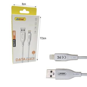 Alternative view of Andowl Καλώδιο Φόρτισης και Δεδομένων USB σε Lightning Q-SJ49A - USB to Lightning Data Cable