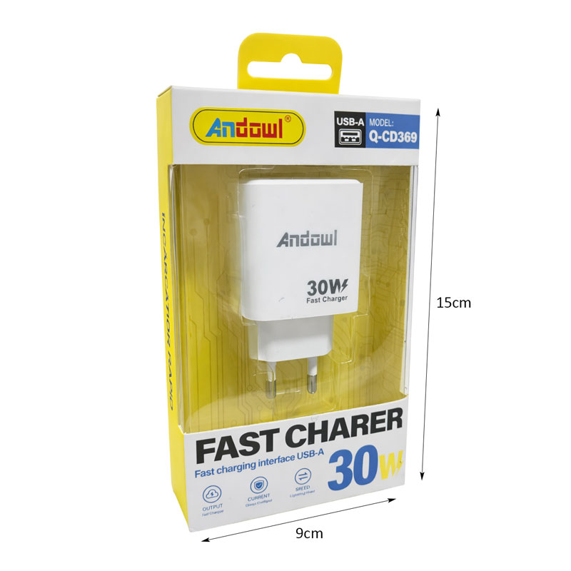 Andowl Φορτιστής 30W Q-CD369 - Fast Charger - Image 2
