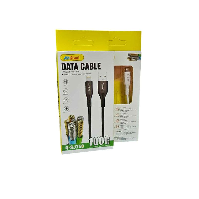 Andowl Καλώδιο δεδομένων Lightning σε USB 1m Q-SJ750 - Data Cable - sukki.gr