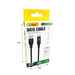Alternative view of Andowl Καλώδιο δεδομένων TypeC σε USB 1m Q-SJ699 - Data Cable