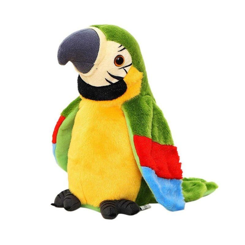 Λούτρινος Παπαγάλος Plush Parrot που Μιλάει Μιμείται και Κουνάει τα Φτερά - Parrot - Image 3