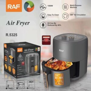 RAF Φριτέζα Αέρος με Αποσπώμενο Κάδο 1500W 6.0L R.5325 - Air Fryer - sukki.gr