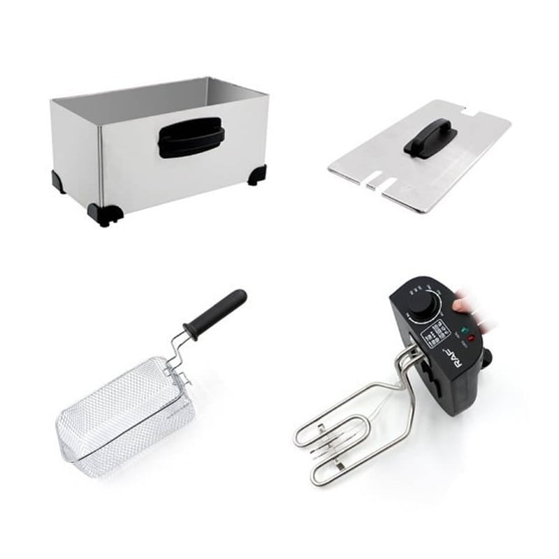 RAF Φριτέζα λαδιού inox 2000W 3.0L R.5299 - Deep Fryer - Image 5