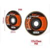 KMT Δίσκος Λείανσης P60 125x22mm- Sanding Disc - sukki.gr