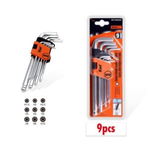 KMT Σετ με 9 Κλειδιά Άλλεν - Εργαλεία Allen - Durable Wrench 9pc Hex Key Set - sukki.gr