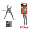 KMT Κόφτης Πλαστικών Σωλήνων 0-25mm - Plastic Pipe Cutter - sukki.gr