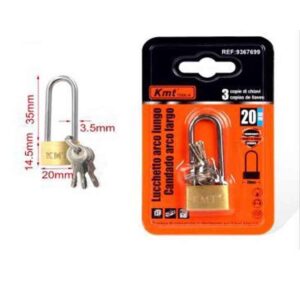 KMT Λουκέτο Ασφαλείας Με Κλειδάκι 20mm- Padlock - sukki.gr