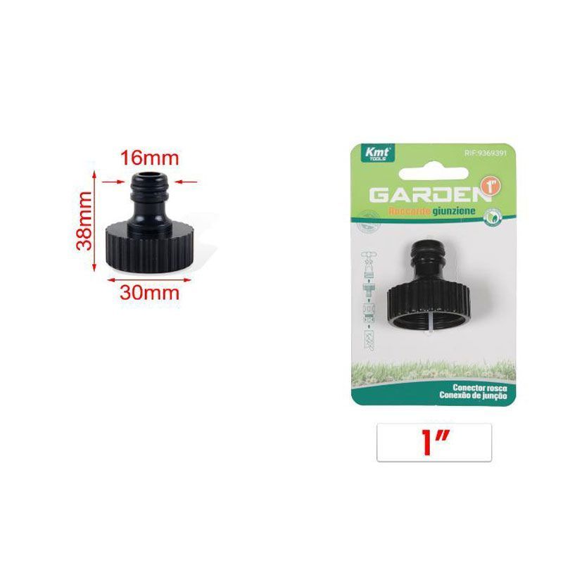 KMT Tools Ρακόρ Ποτίσματος Βρύσης 38 Χιλιοστών 1″ - Watering Tap Connector - sukki.gr