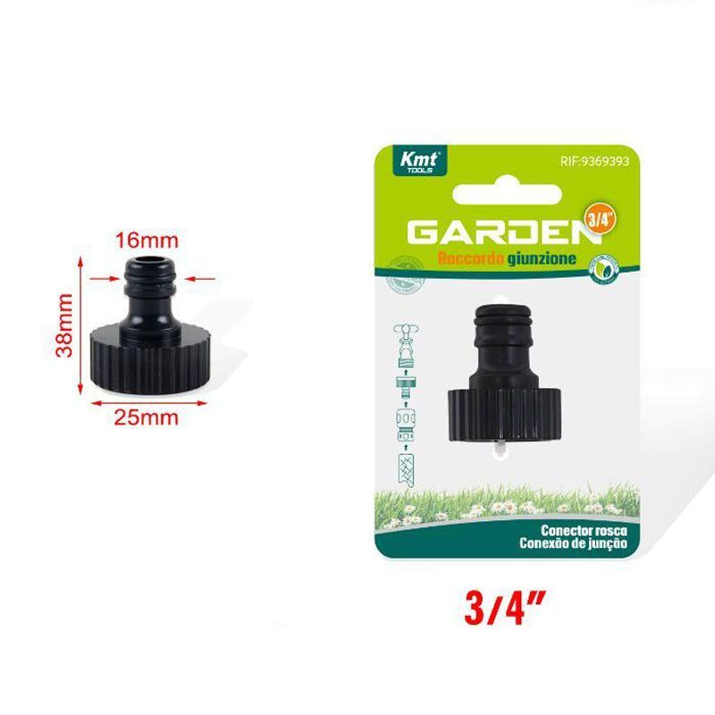 KMT Tools Ρακόρ Ποτίσματος Βρύσης 38 Χιλιοστών 3/4″ - Watering Tap Connector - sukki.gr
