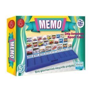 GREEK TOY MEMO Argy Toys Επιτραπέζιο Παιχνίδι Μνήμης Σπορ Αυτοκινητα 5+ NO.0806 - Board game - sukki.gr