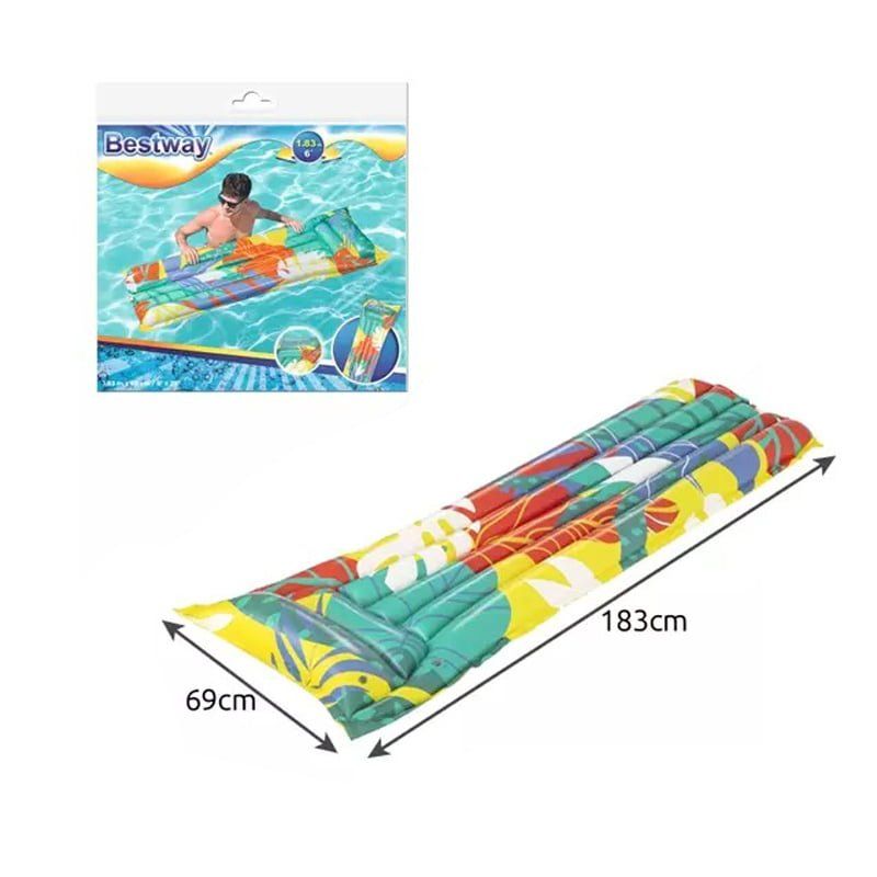 Bestway Fashion Φουσκωτό Στρώμα Θαλάσσης 183cm #44033 - Bestway inflatable floating mat - Image 4