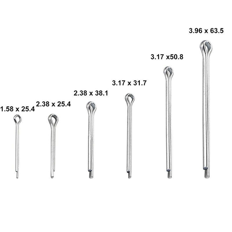 Κοπίλιες ασφάλειες σετ 555τμχ - Cotter pin assortment - Image 3