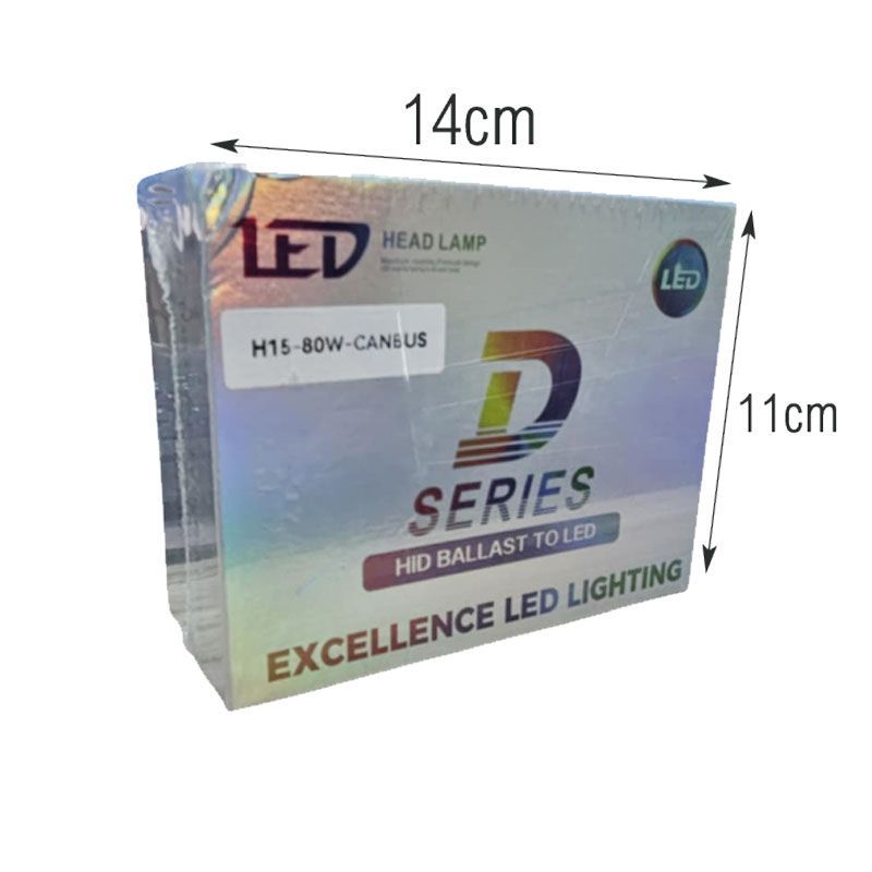 D Series Λάμπες Αυτοκινήτου LED H15 80W CANBUS - Excellence Led Lighting - Image 5